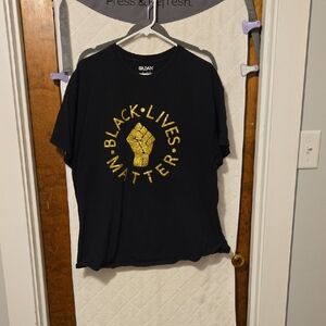 Gildan Black Tee with Gold Empowerment Design
